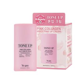 Ye:pre Pink Collagen Multi Tone Up Cream 50ml Brightening Hydrating Firming Care _ Made in KOREA